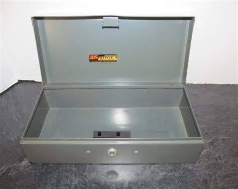 Vintage Asco Steelmaster Office Bond Box NO Key